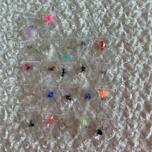 Set of 22 Colorful 8G Ear Plugs Body Jewelry Set